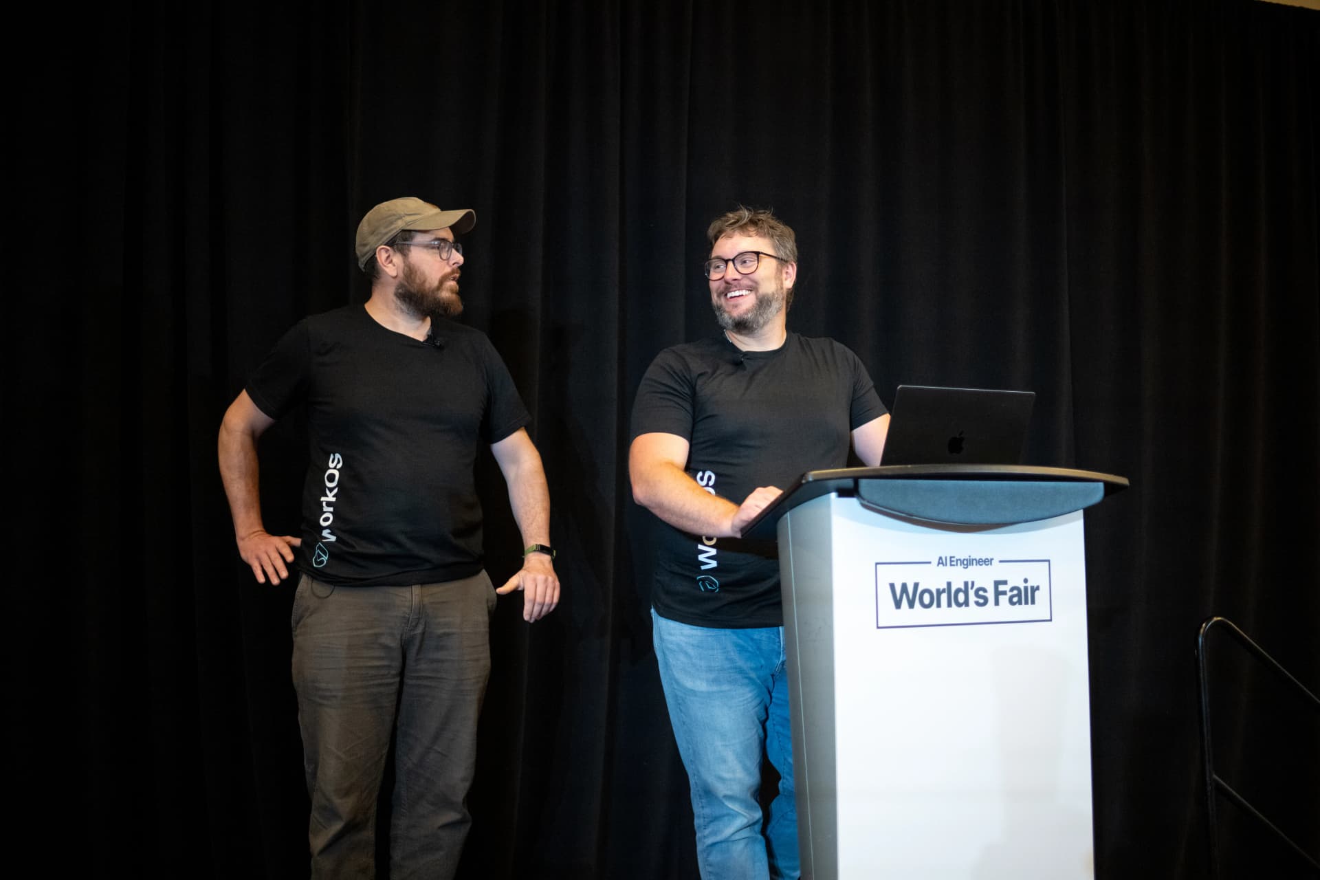 Zack and Nick ready to teach at the AI Engineer World Fair